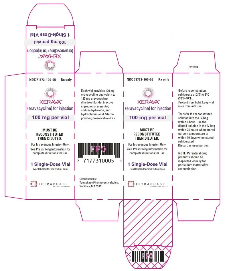 100 mg Carton Label